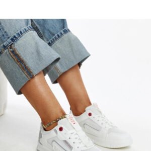 Białe sneakersy damskie CROSS JEANS - Solea