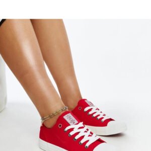 Czerwone damskie trampki CROSS JEANS - Solea