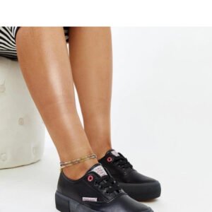 Czarne damskie trampki CROSS JEANS - Solea