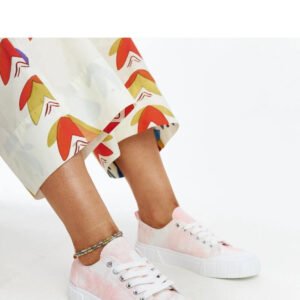 Różowe materiałowe trampki Jerina - Solea