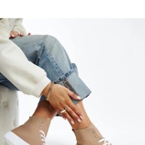 Brązowe wysokie trampki Vinka - Solea