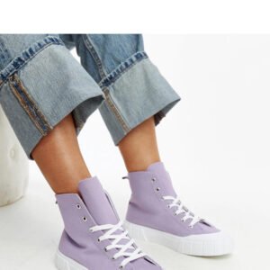 Fioletowe wysokie trampki Vinka - Solea