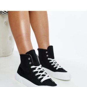 Czarne wysokie trampki Vinka - Solea