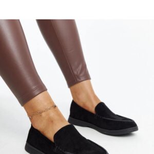 Czarne zamszowe półbuty Rumay - Solea