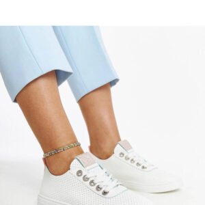 Białe trampki eko-skórzane Anbarin - Solea