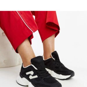 Czarne sneakersy na masywnej podeszwie Gergely - Solea