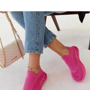 Ciemnoróżowe sneakersy sportowe Neda - Solea