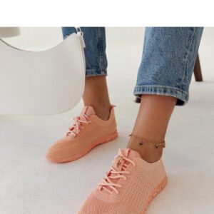 Różowe materiałowe sneakersy Mairago - Solea