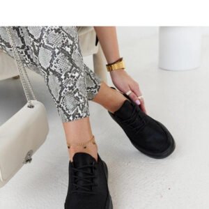 Czarne sneakersy na platformie Lori - Solea