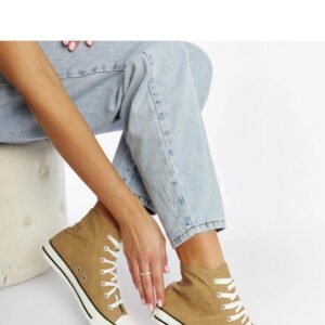 Brązowe wysokie trampki Efren - Solea