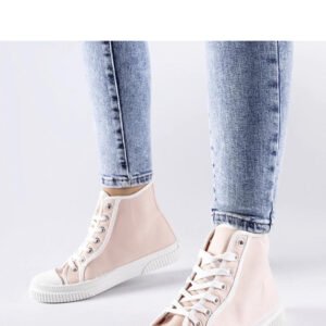 Różowe wysokie trampki Pozzuolo - Solea