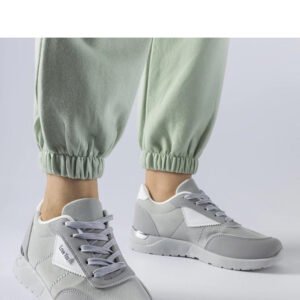 Szare materiałowe sneakersy Geraldino - Solea