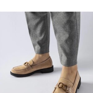 Beżowe mokasyny z klamerką Seggiano - Solea