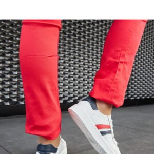 Białe skórzane wiązane sneakersy Camilla - Solea