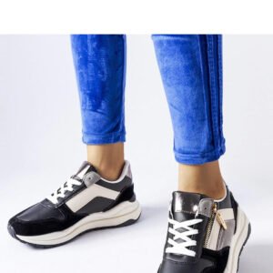 Biało-czarne sneakersy Cecchi - Solea