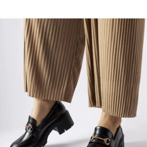 Czarne półbuty na obcasie Fabrizio - Solea