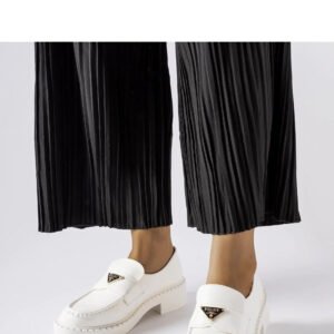 Białe damskie mokasyny Milne - Solea