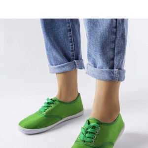 Zielone tenisówki Wang - Solea