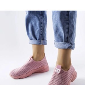 Różowe wsuwane buty sportowe damskie Azalee - Solea