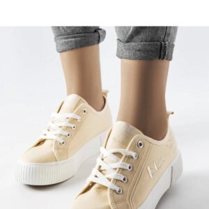 Beżowe trampki Lee Cooper LCW-23-31-1808L - Solea