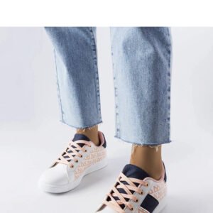 Białe sneakersy z kolorowymi wstawkami Kessla - Solea