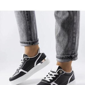 Czarne sneakersy na platformie Tooele - Solea