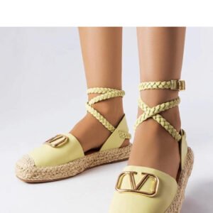 Zielone wiązane espadryle Parent - Solea