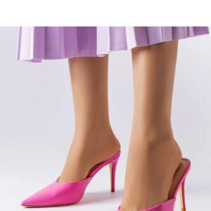 Różowe klapki na szpilce Drainer - Solea