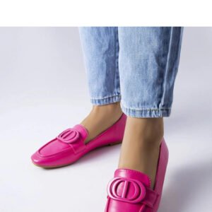 Różowe mokasyny z klamerką Poissonnier - Solea