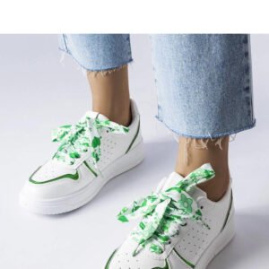 Białe sneakersy wiązane wstążką Pryor - Solea