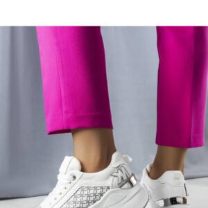 Białe sneakersy z monogramem Margie - Solea