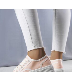 Jasnoróżowe trampki na platformie Delores - Solea