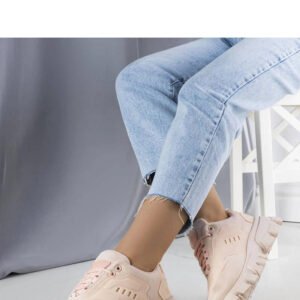 Różowe sneakersy na masywnej podeszwie Inez - Solea