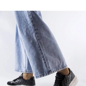 Czarne sneakersy damskie Latoya - Solea