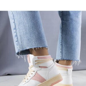 Różowe sneakersy za kostkę Robin - Solea