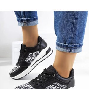 Czarne sneakersy Aloisia - Solea