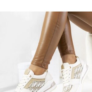 Beżowe sneakersy Aloisia - Solea