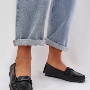 Mokasyny Model S.Barski LR51-547 Black Skóra - Step in style