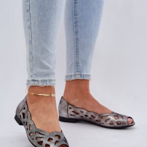 Baleriny Model Calgis ASA136-8 Silver - Step in style