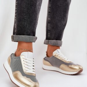 Buty Sportowe Model DA LR51-847 Gold - Step in style