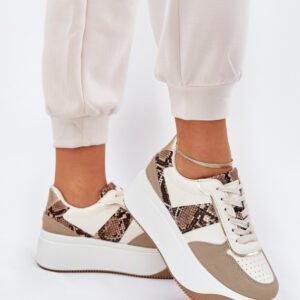 Buty Sportowe Model Telanila PL360 Beige Wzór - Step in style