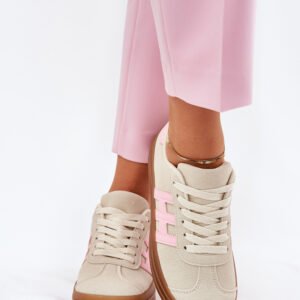 Buty Sportowe Model Syliyana 25SP26-9089 Beige - Step in style