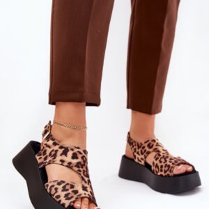 Sandały Model Karonia 5227 Brown Zamsz - Step in style