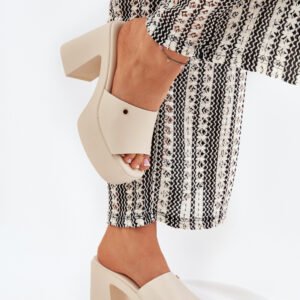 Sandał Klapki Model Tamirella 218-2 Light Beige - Step in style
