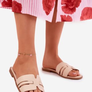 Sandał Klapki Model Ecapus CD314 Beige - Step in style