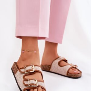 Sandał Klapki Model Osoffe 666-31 Camel - Step in style