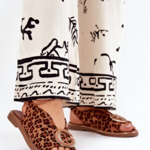 Sandały Model Haliones A8230 Brown Panterka - Step in style