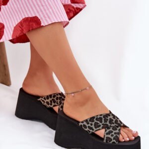 Sandał Klapki Model Sevolee 3773 Black Panterka - Step in style