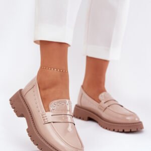 Mokasyny Model Nallae W-28 Beige - Step in style