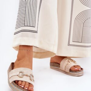 Sandał Klapki Model Morisela M538 Beige - Step in style